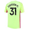 Maillot de Gardien Manchester City Ederson Troisième 2023-24 Pour Homme